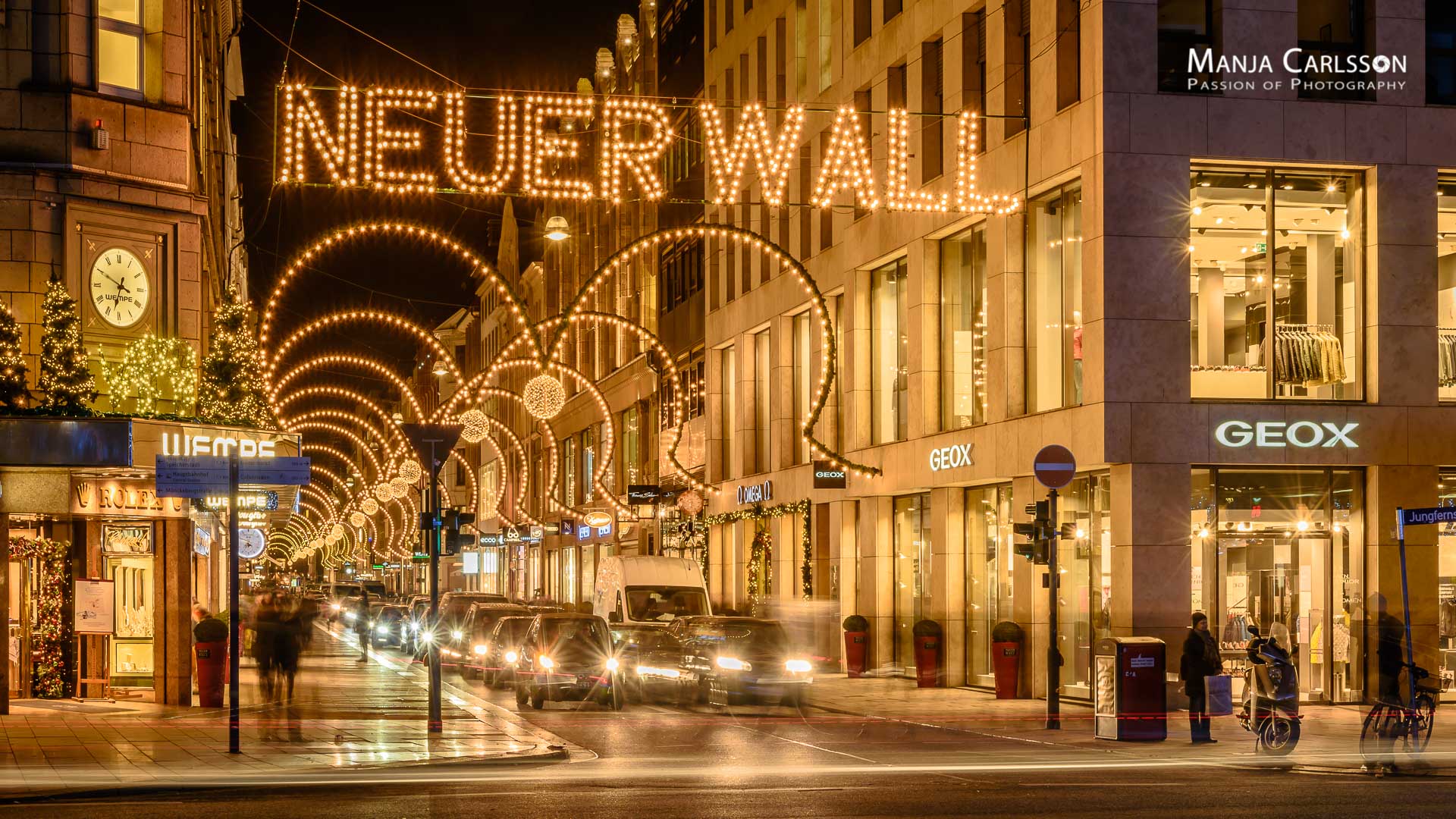Neuer Wall Weihnachtsbeleuchtung (f/22, 5 Sek., ISO 100, 62mm)