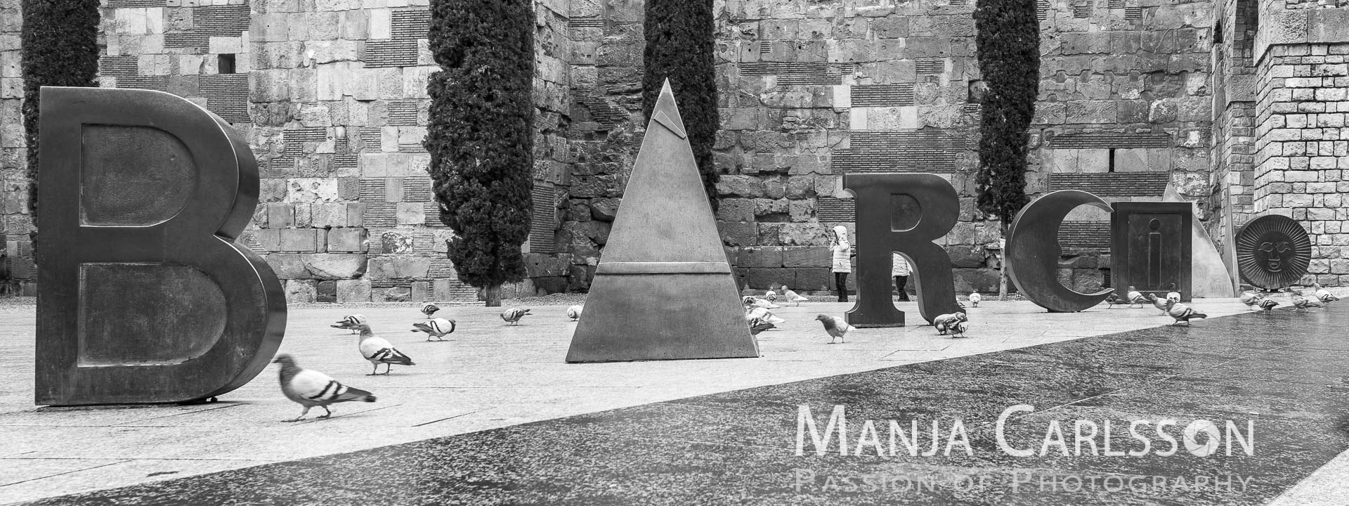 Barcelona Kurztrip Fotospots Tag - Barcino Architektur Buchstaben