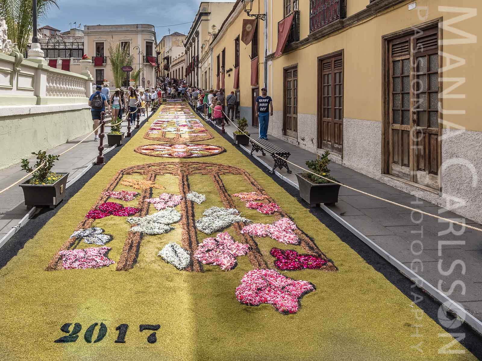 Dia de Alfombra 2017 in La Orotava de Tenerife vor dem Ayuntamie