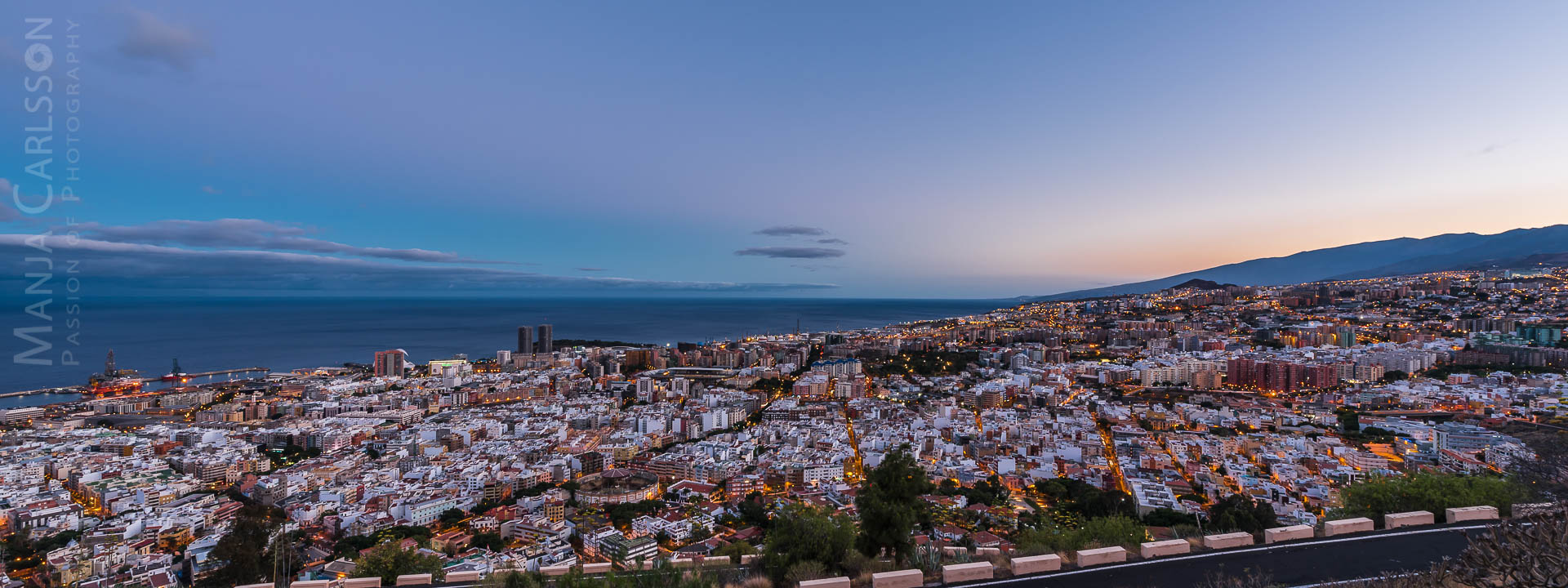 Mirador de Los Campitos - Blick auf Santa Cruz / Tenerife und La
