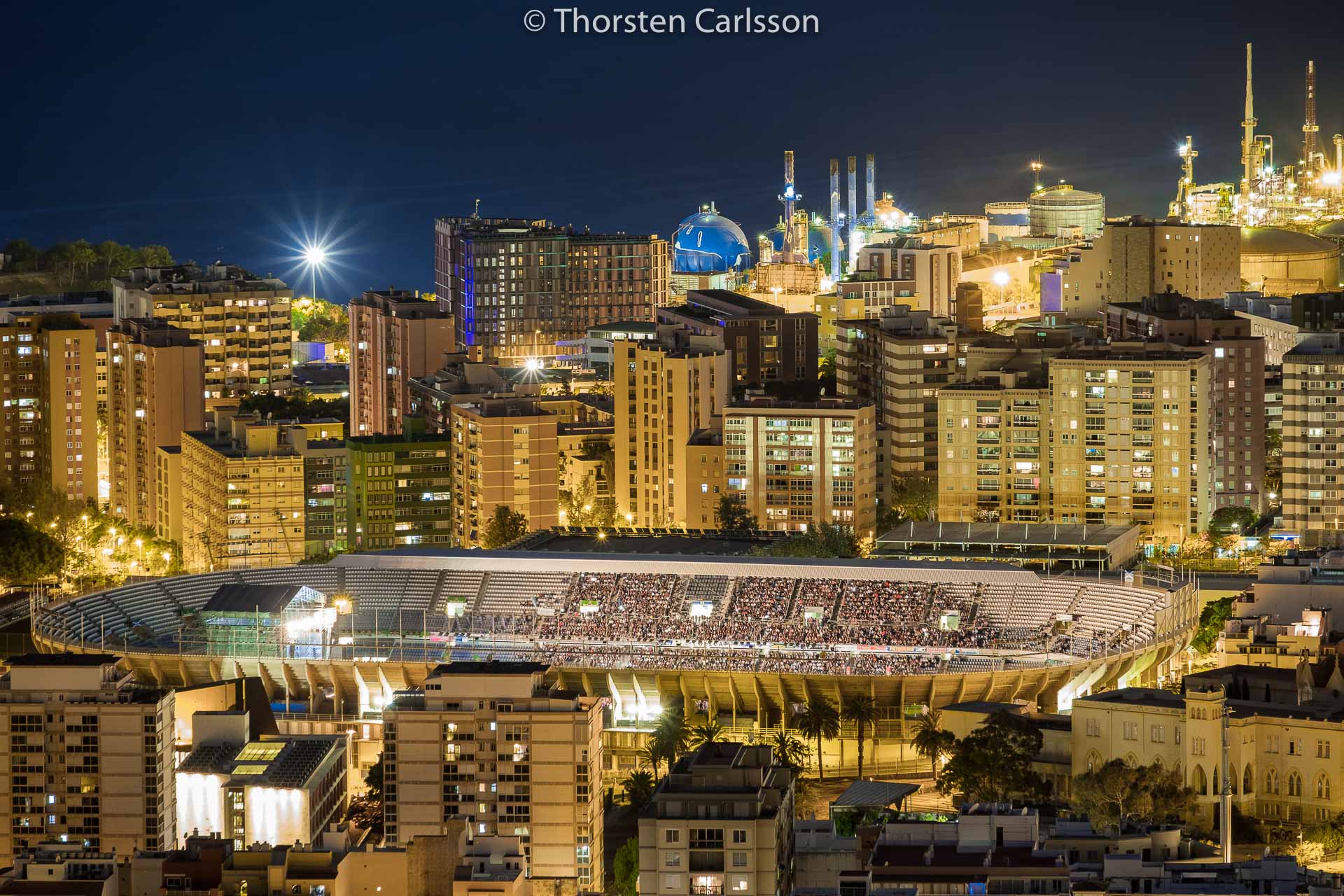 Stadion von Santa Cruz mit Aerosmith Konzert