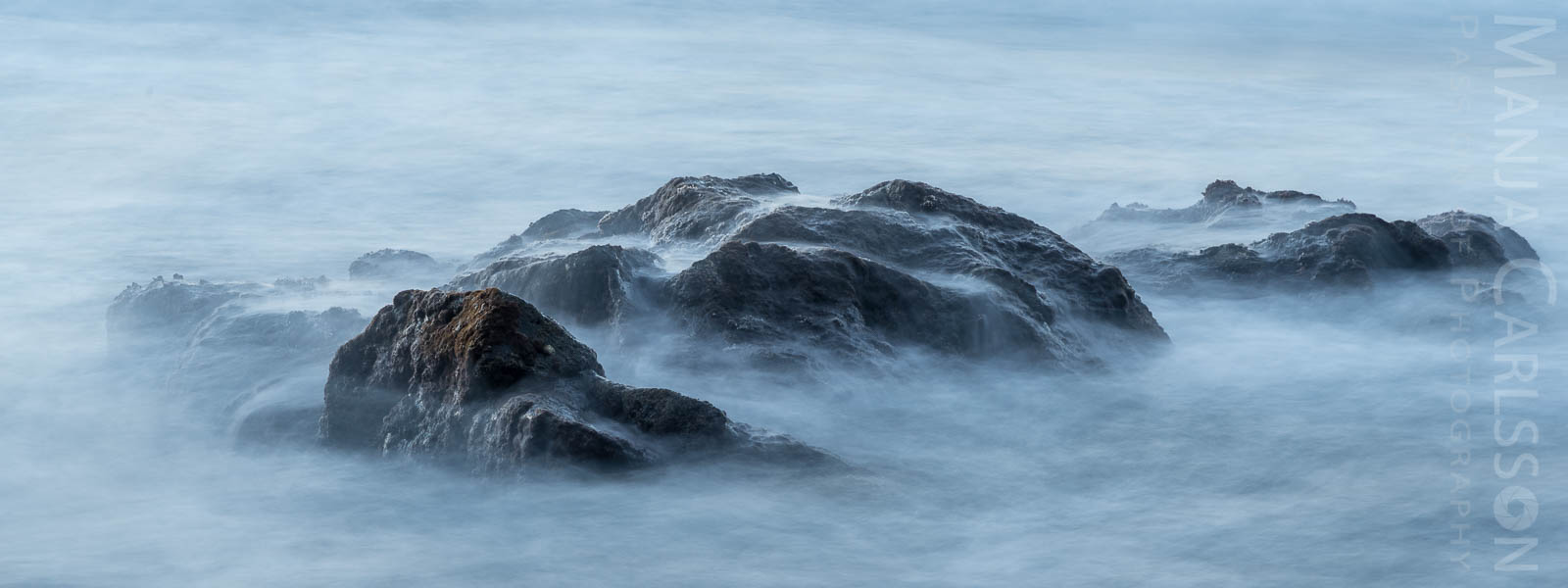 Wellen in Langzeit am Abend