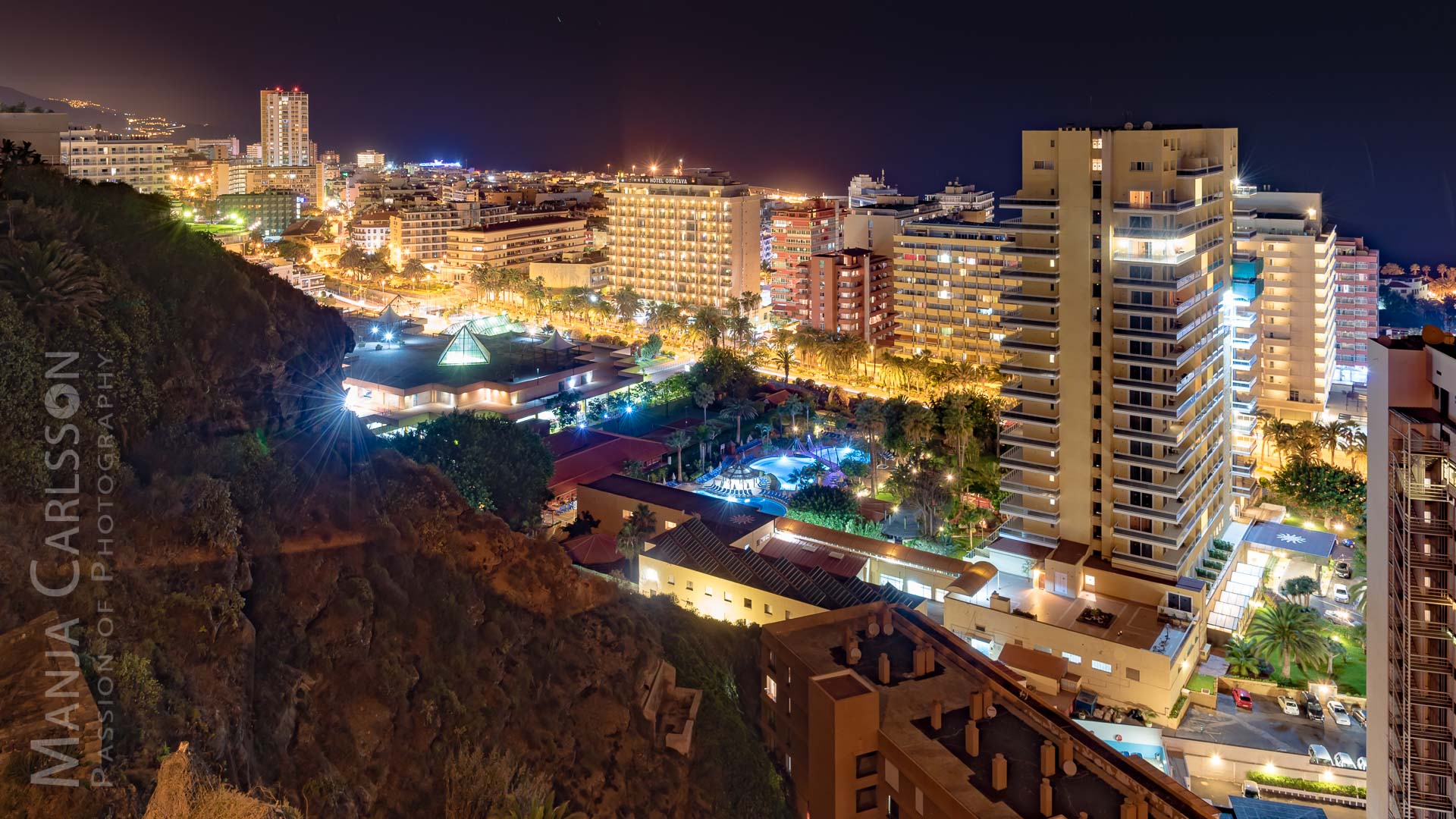 Blick auf Puerto de la Cruz - Mirador la Paz