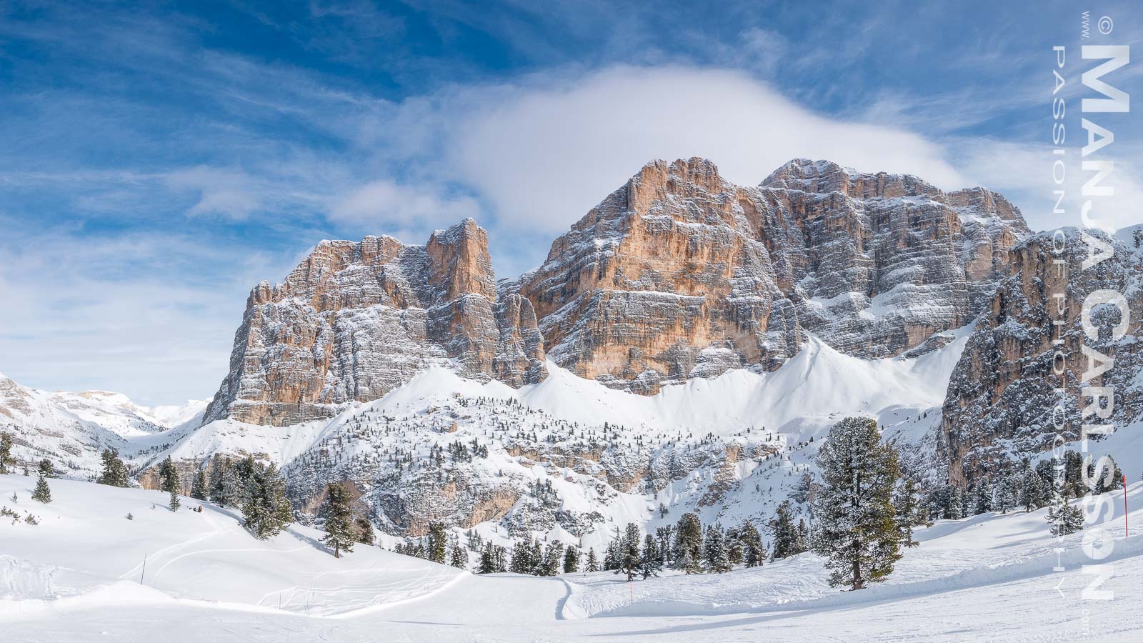 Lagazuoi - Panorama-Blick auf den Fanes (2 Fotos) © Manja Carlsson