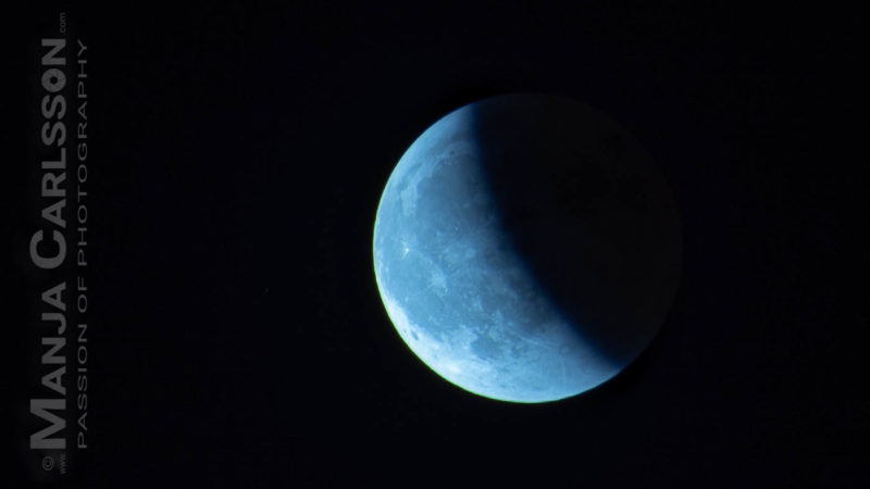 Mondfinsternis Juli 2018 - Verlassen des Kernschattens