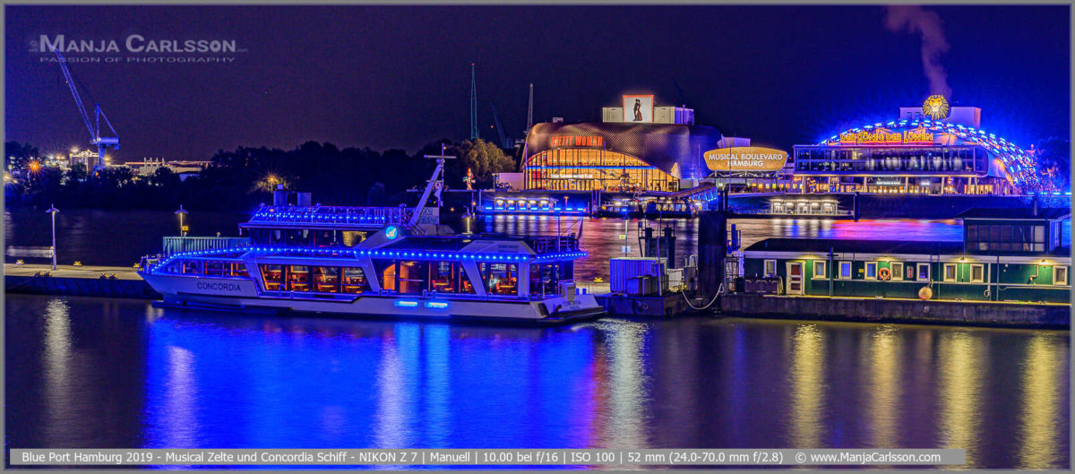Blue Port Hamburg 2019 - Musical Zelte und Concordia Schiff